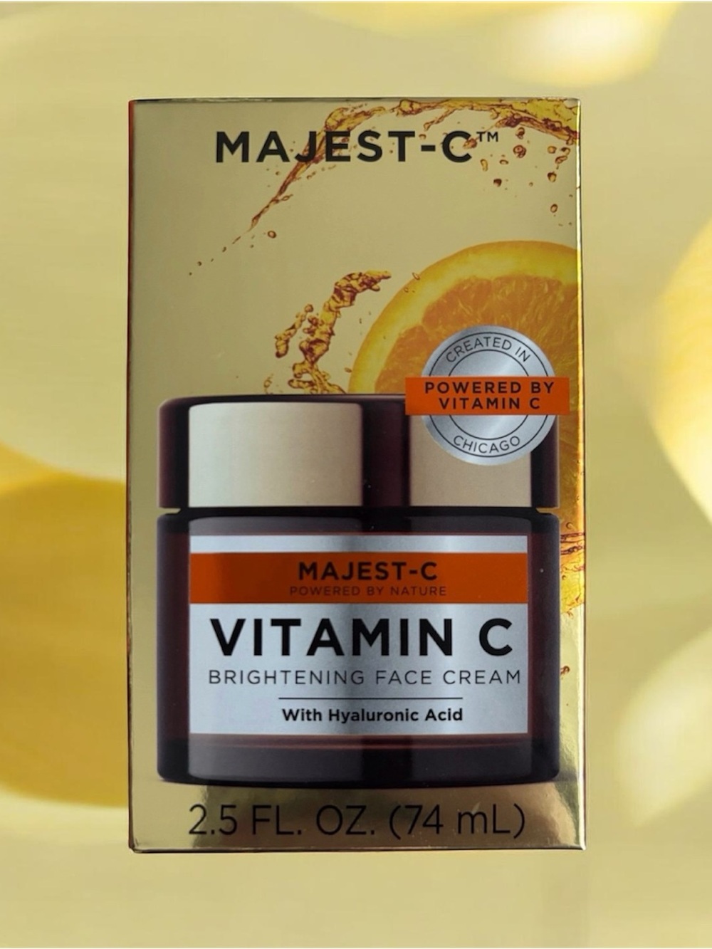 Majest-C Vitamin C brightening face cream withy Hyaluronic acid